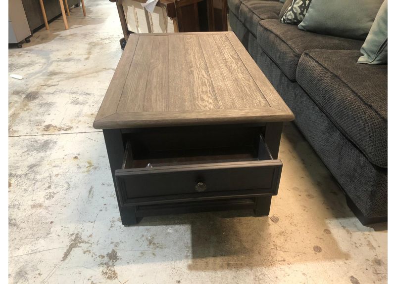 Tracy Wooden Rectangular Lift Top Coffee Table with Drawers